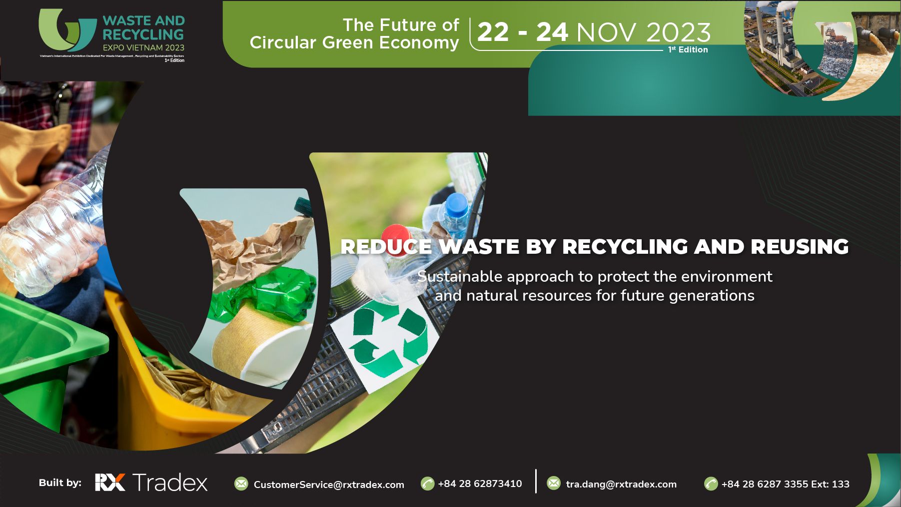 Reduce waste by recycling and reusing